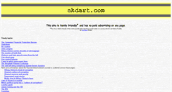Desktop Screenshot of akdart.com